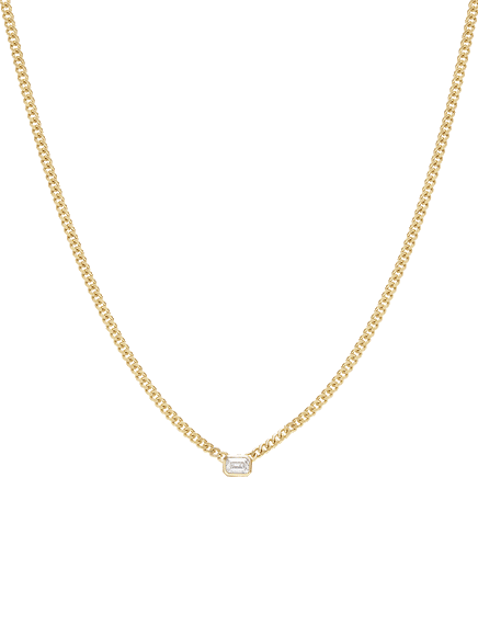 Emerald Curb Necklace