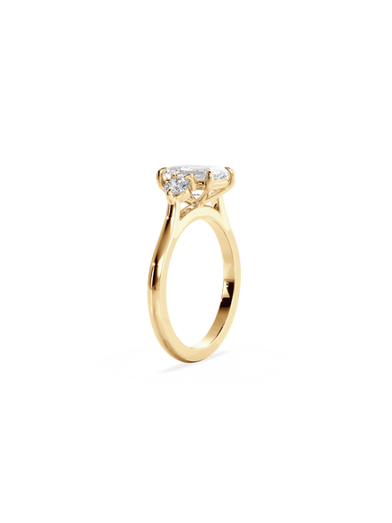 Emerald Cosmic Trio Ring