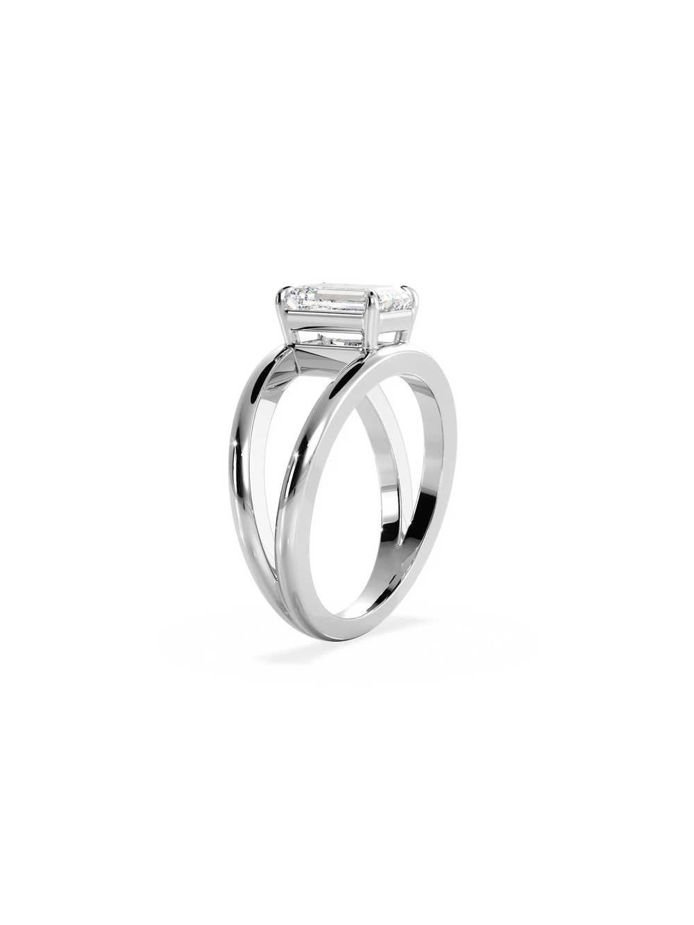 Emerald Signature Double Band Ring - View 