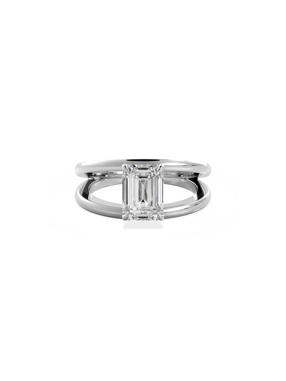 Emerald Signature Double Band Ring - View 