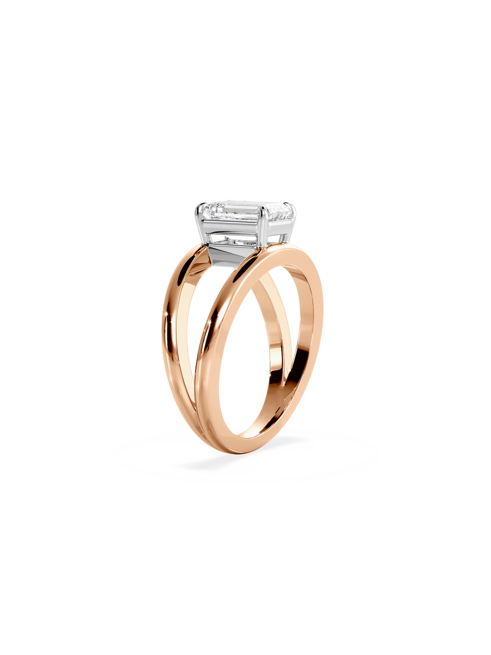 Emerald Signature Double Band Ring - View 