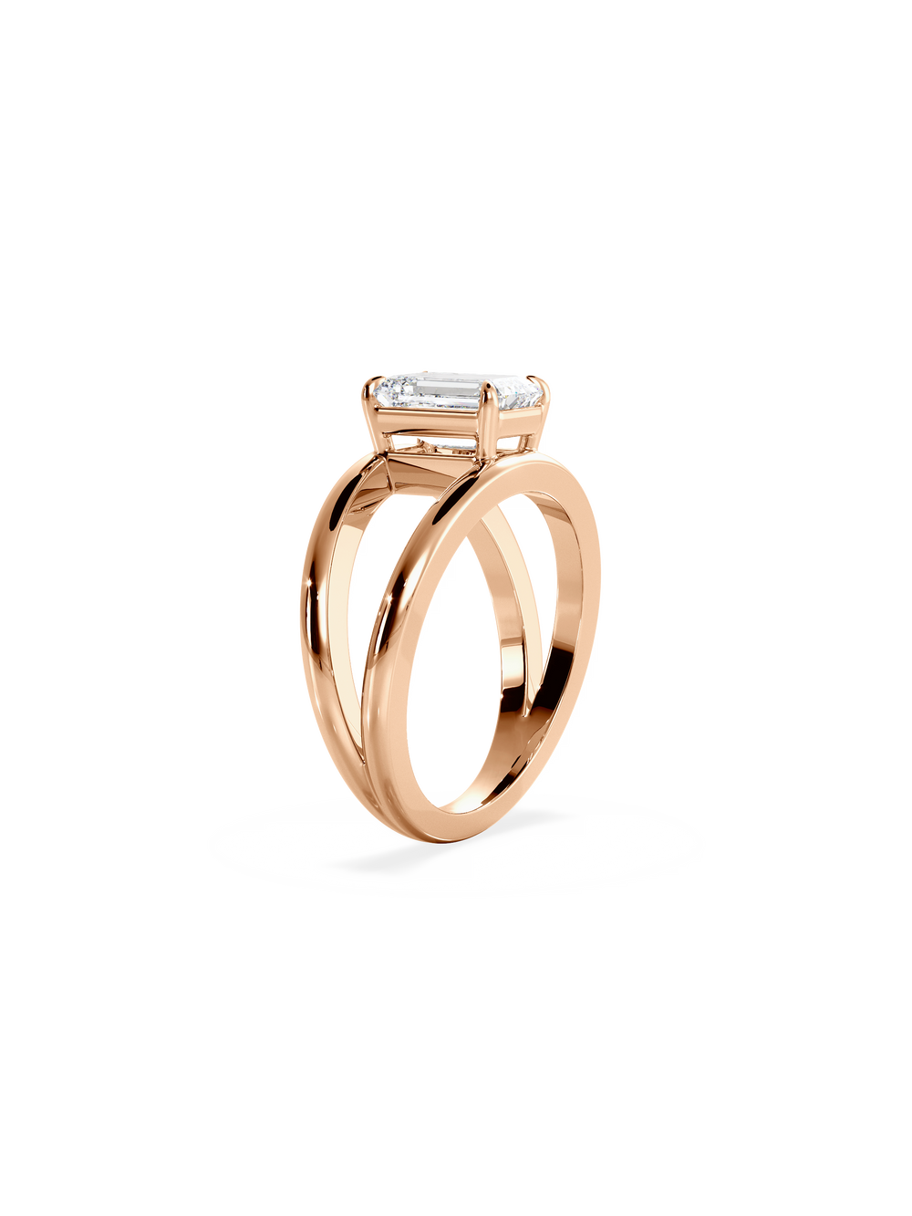 Emerald Signature Double Band Ring - View 