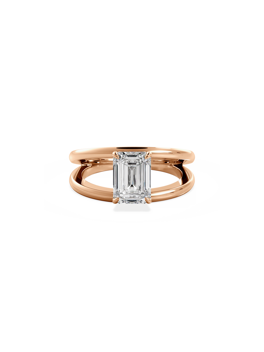 Emerald Signature Double Band Ring - View 