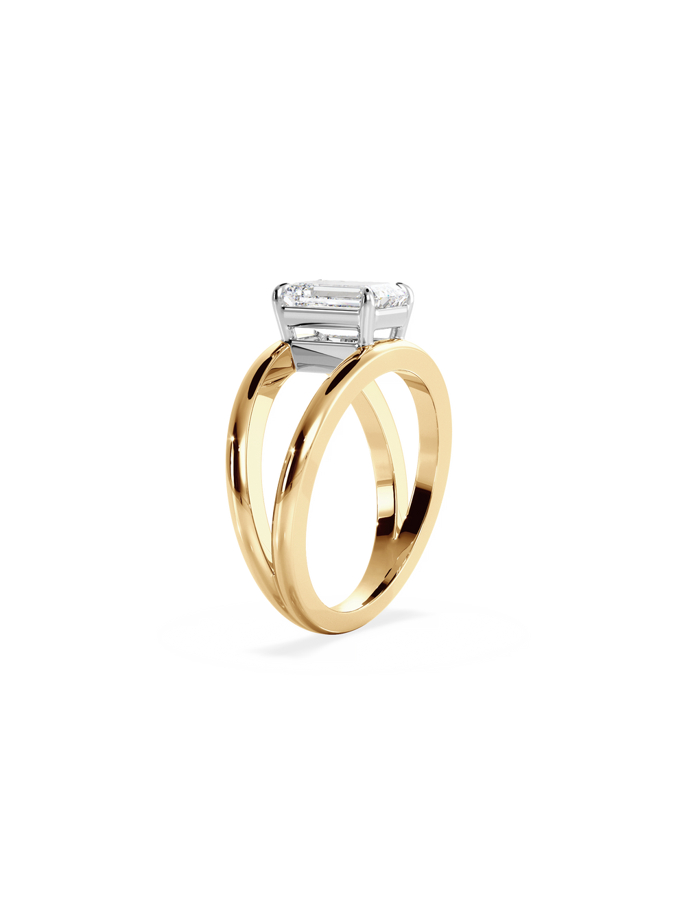 Emerald Signature Double Band Ring - View 