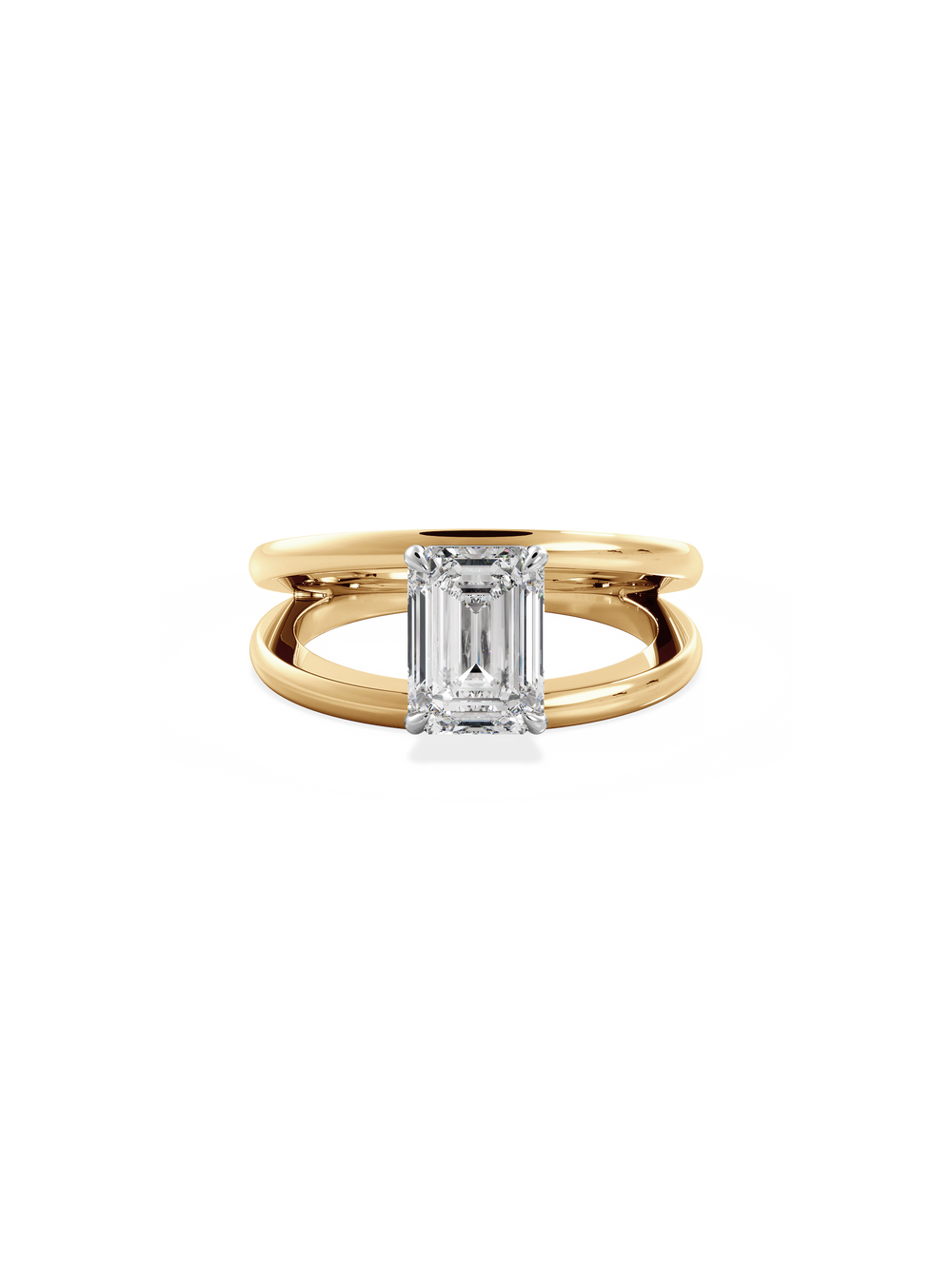 Emerald Signature Double Band Ring - View 