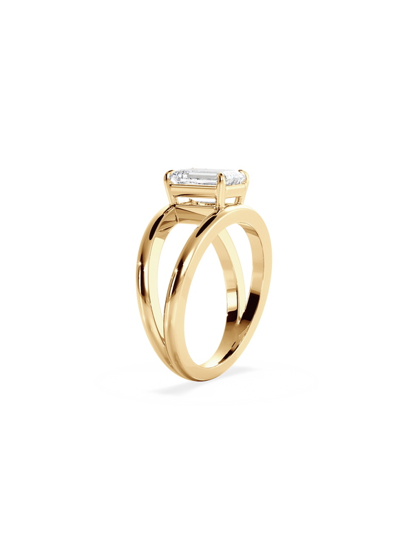 Emerald Signature Double Band Ring