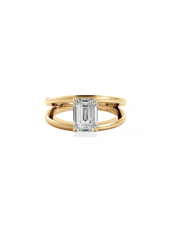 Emerald Signature Double Band Ring