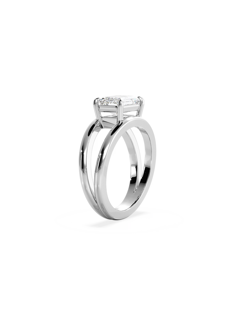 Emerald Signature Double Band Ring - View 