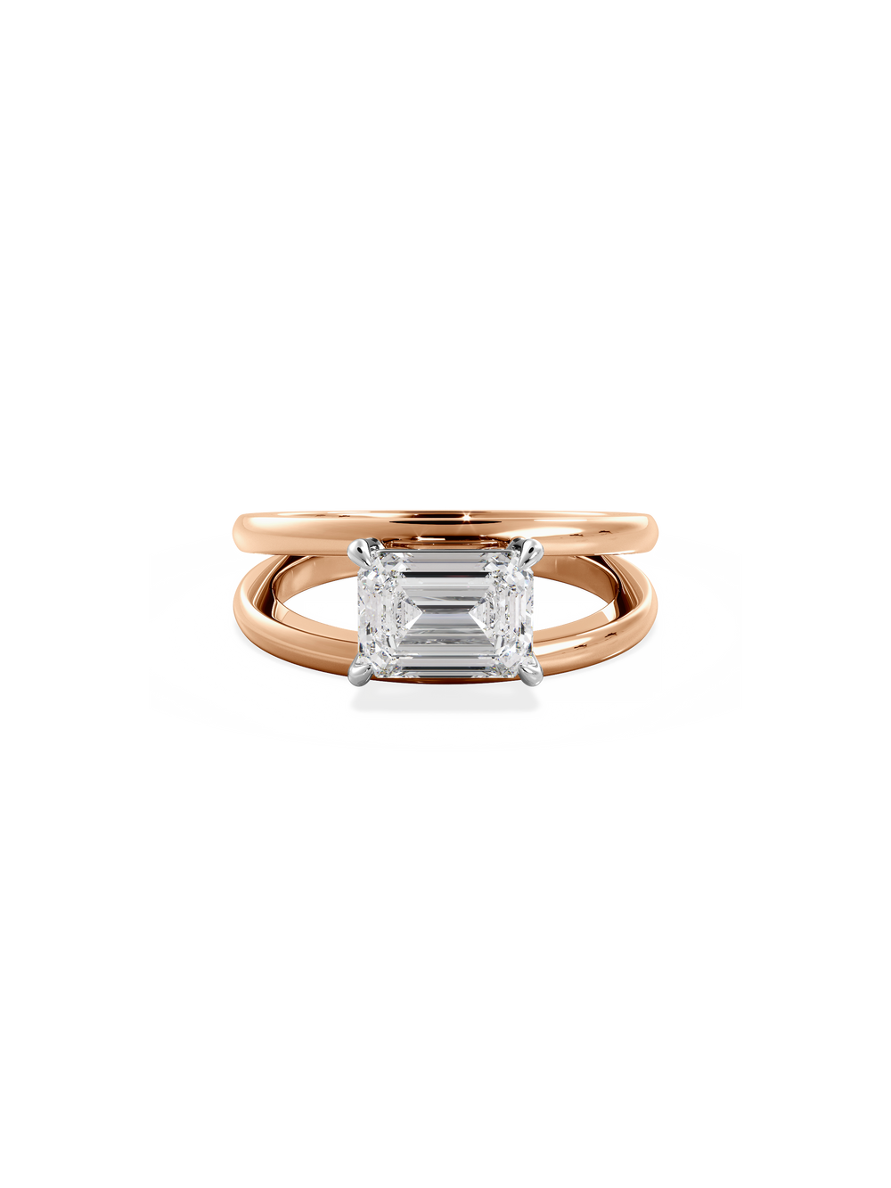 Emerald Signature Double Band Ring - View 