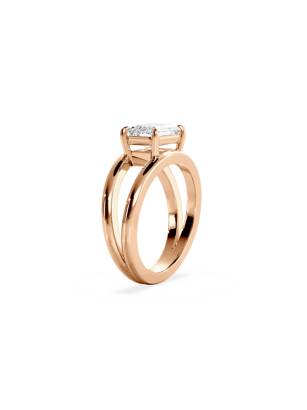 Emerald Signature Double Band Ring - View 