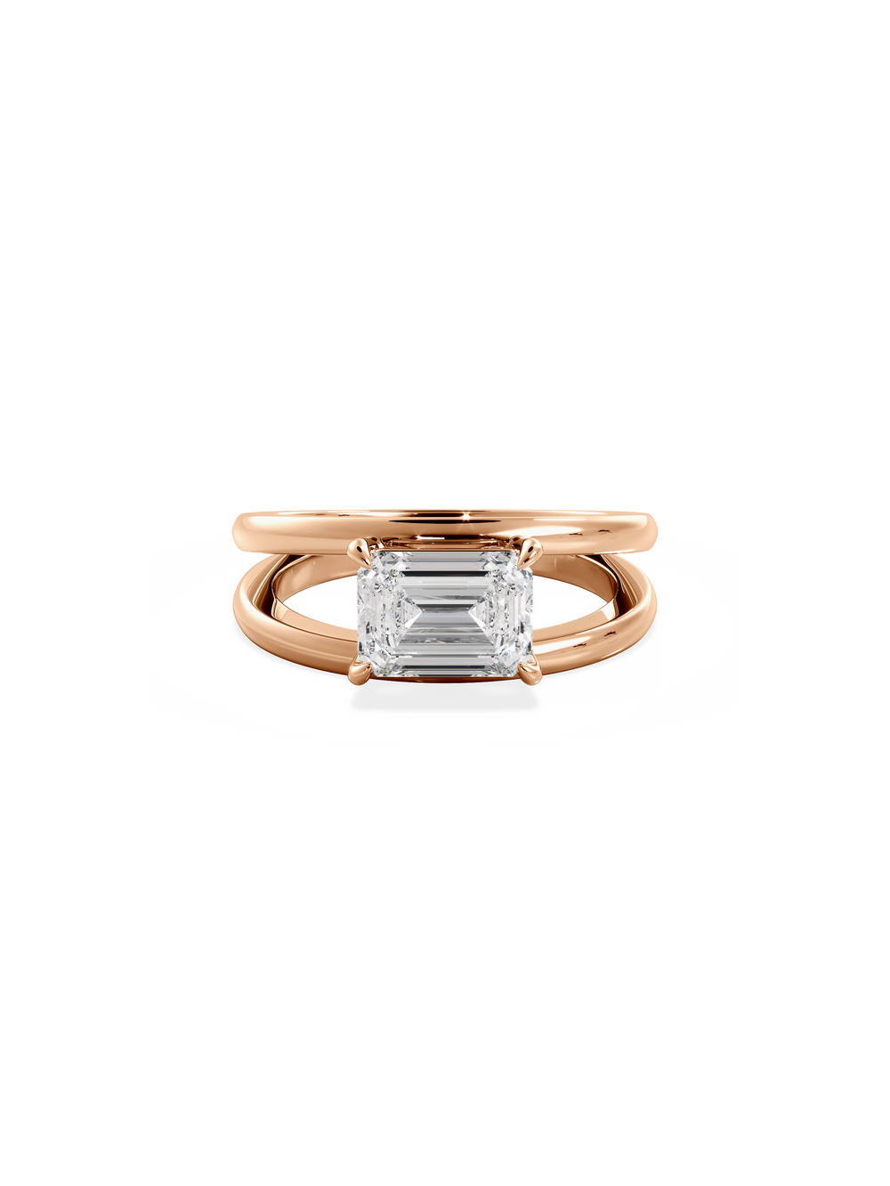 Emerald Signature Double Band Ring - View 