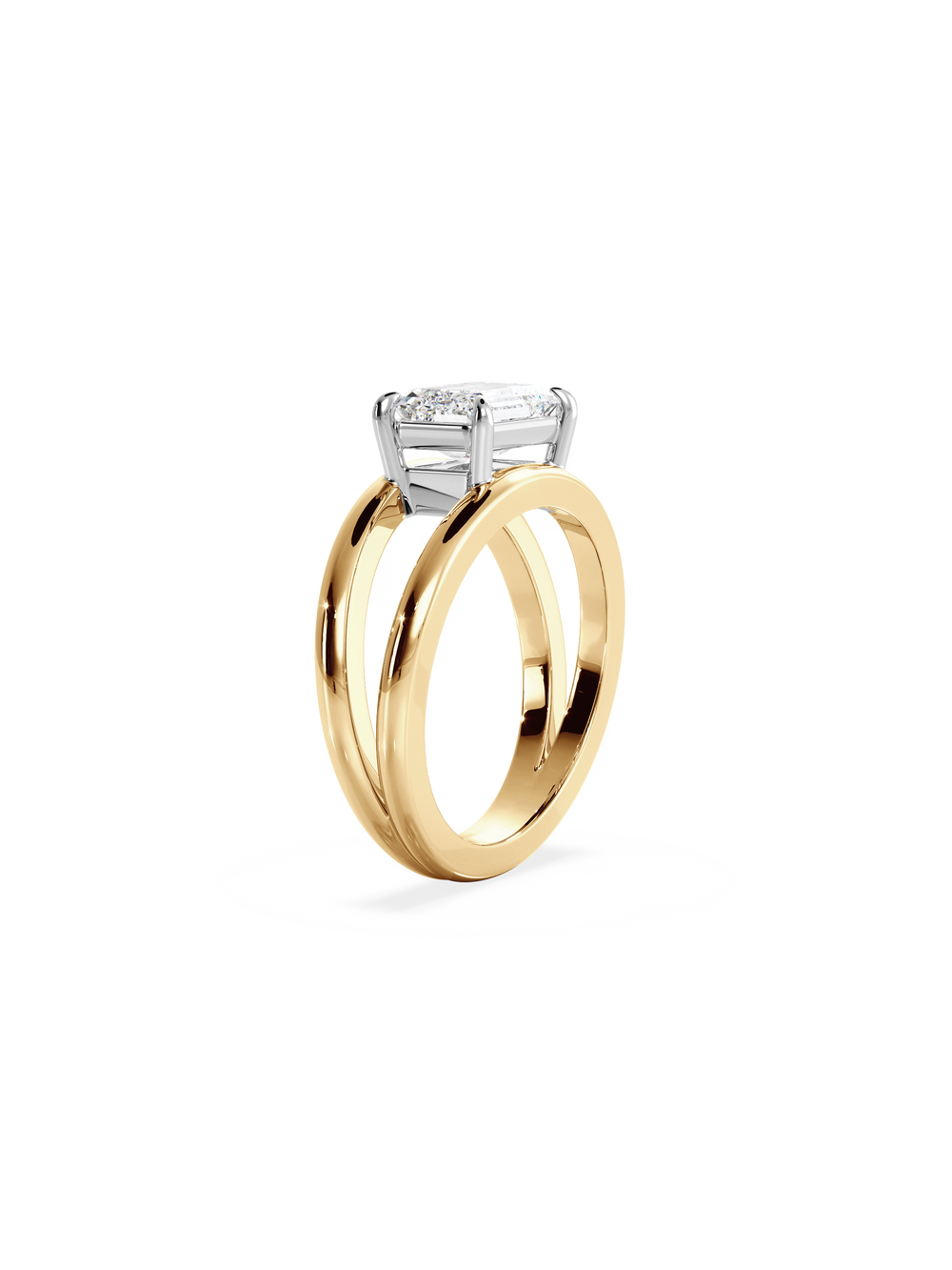 Emerald Signature Double Band Ring - View 