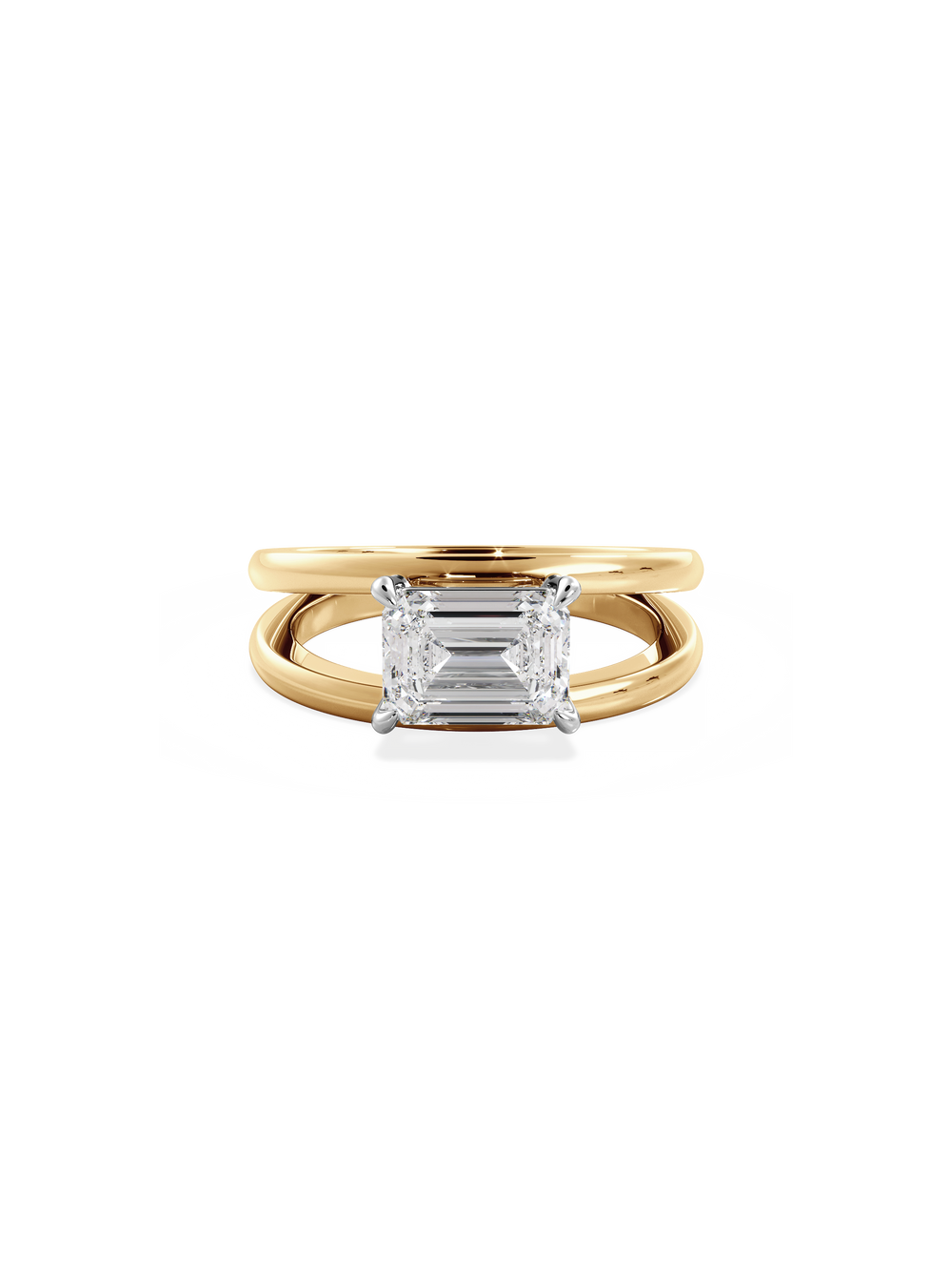 Emerald Signature Double Band Ring - View 