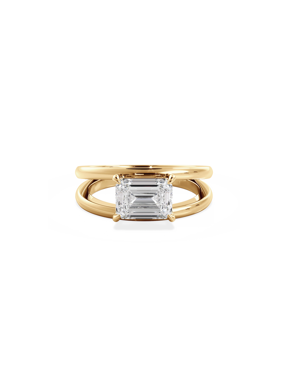 Emerald Signature Double Band Ring - View 
