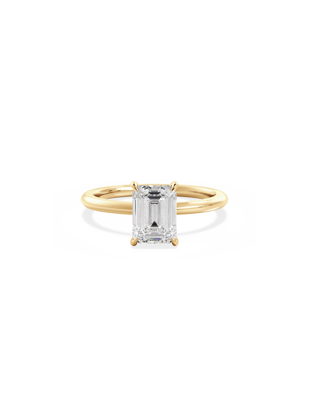 Emerald Ceremonial Solitaire - View 