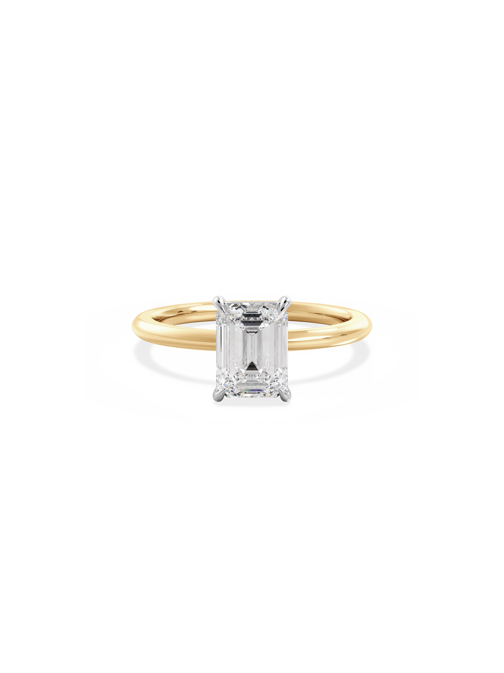 Emerald Ceremonial Solitaire - View 