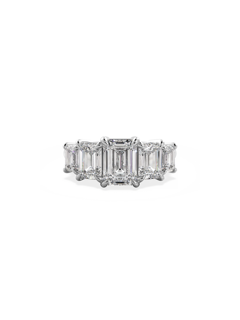 Emerald Signature Five-Stone Ring - View 