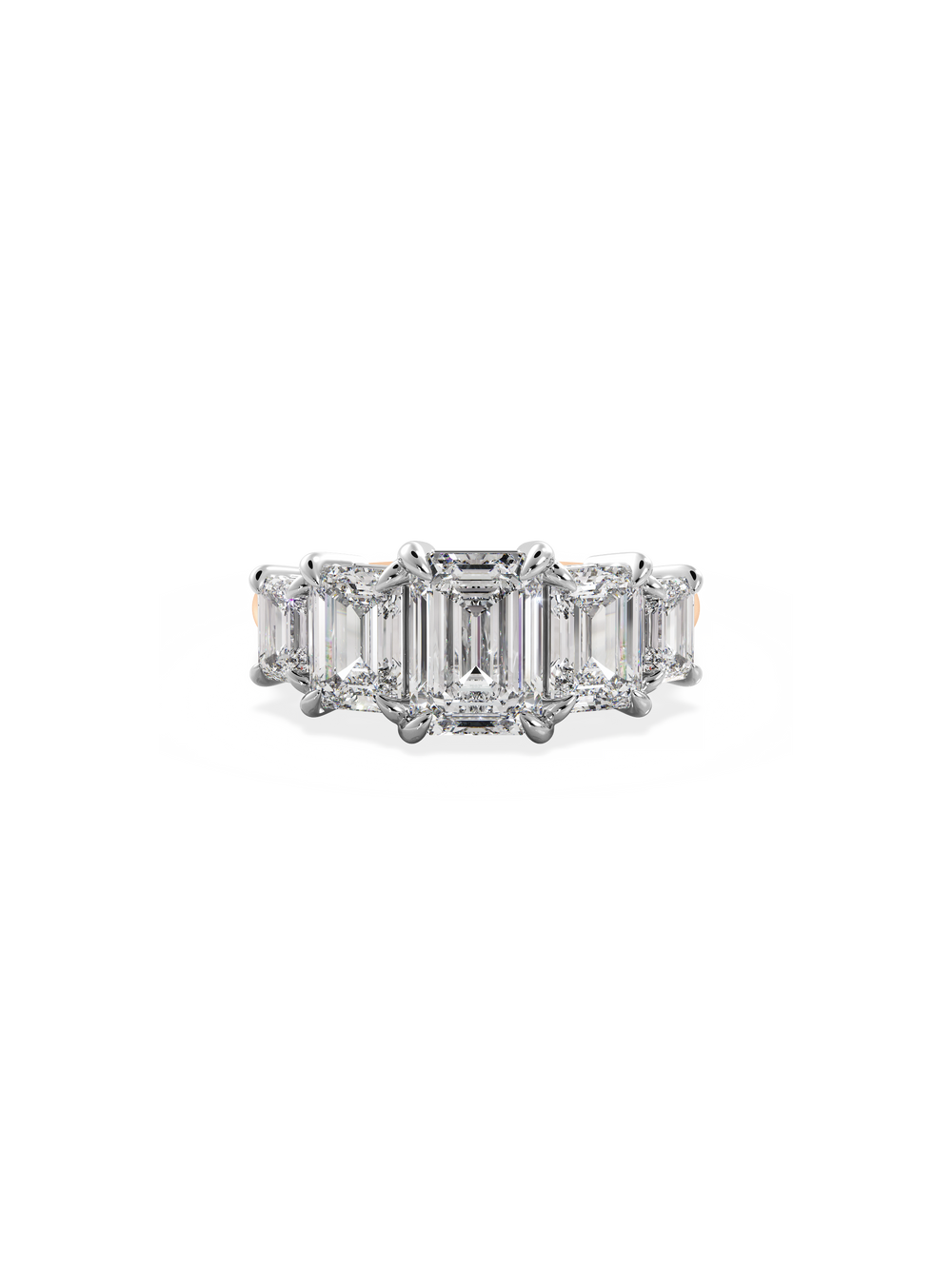 Emerald Signature Five-Stone Ring - View 