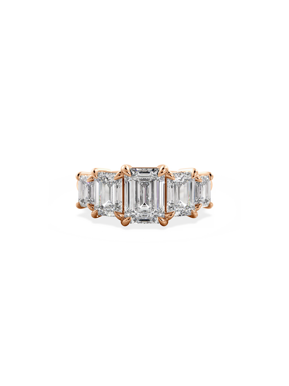 Emerald Signature Five-Stone Ring - View 