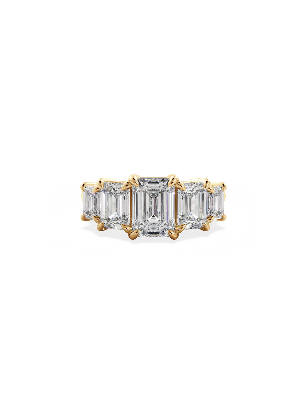 Emerald Signature Five-Stone Ring - View 