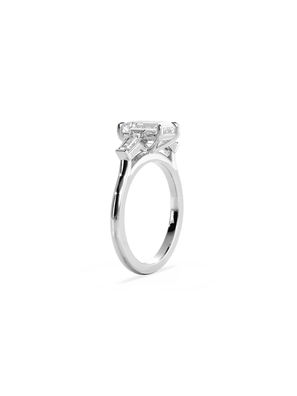 Emerald Lyra Ring - View 
