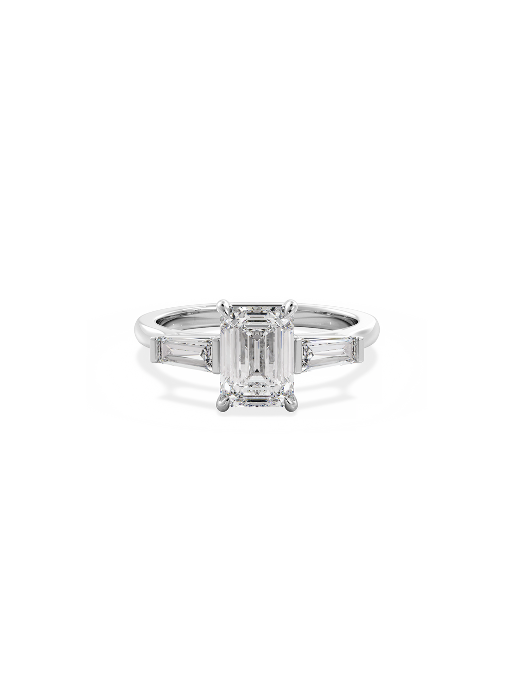 Emerald Lyra Ring - View 