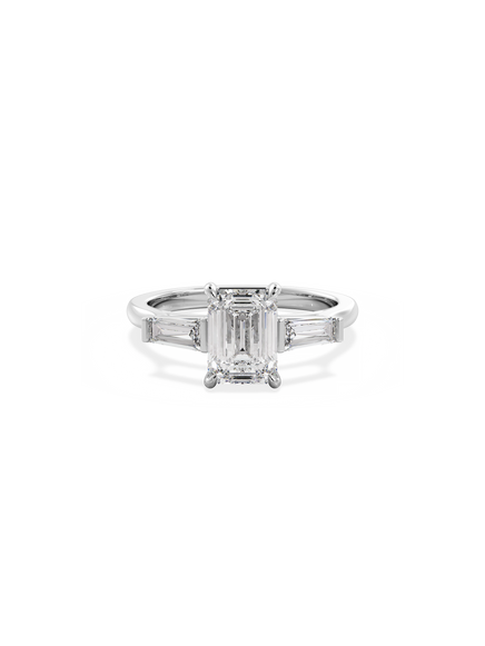 Emerald Lyra Ring