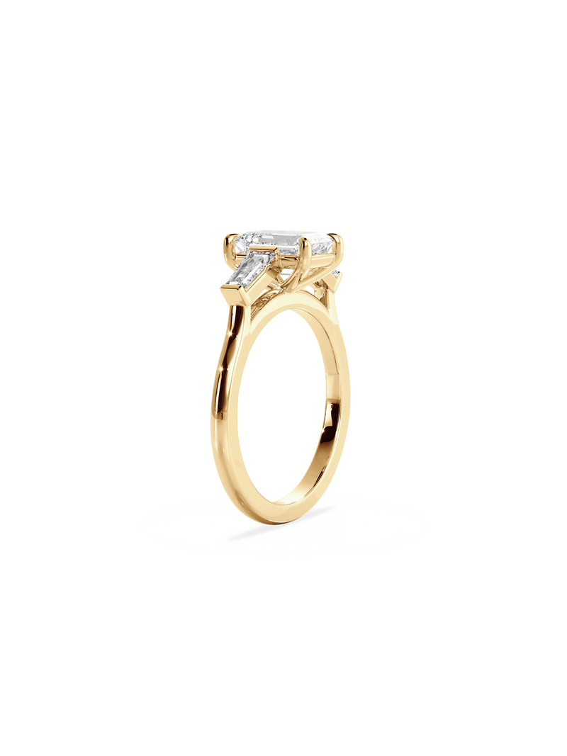 Emerald Lyra Ring