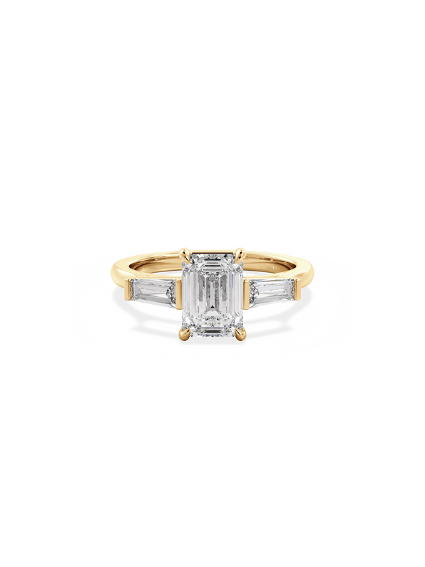 Emerald Lyra Ring