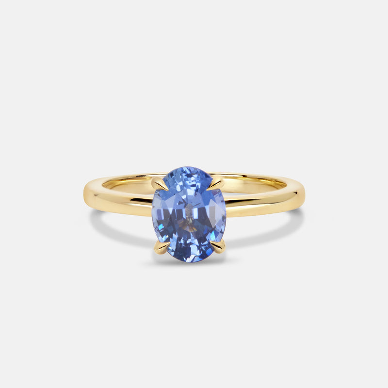 1.93ct Oval Sapphire Ceremonial Solitaire