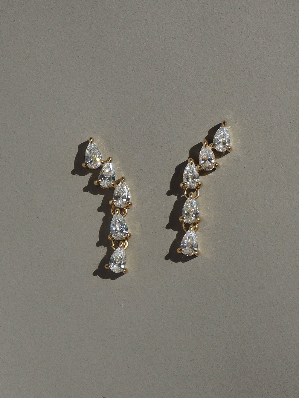 Ivy Climber Drop Earrings - View 