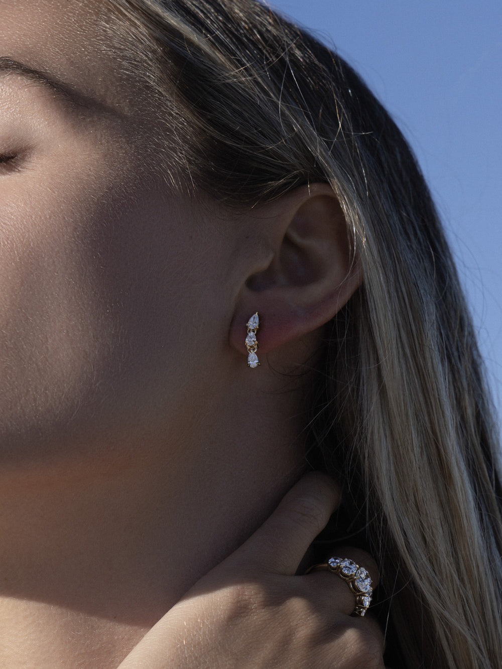 Ivy Trio Drop Earrings - View 