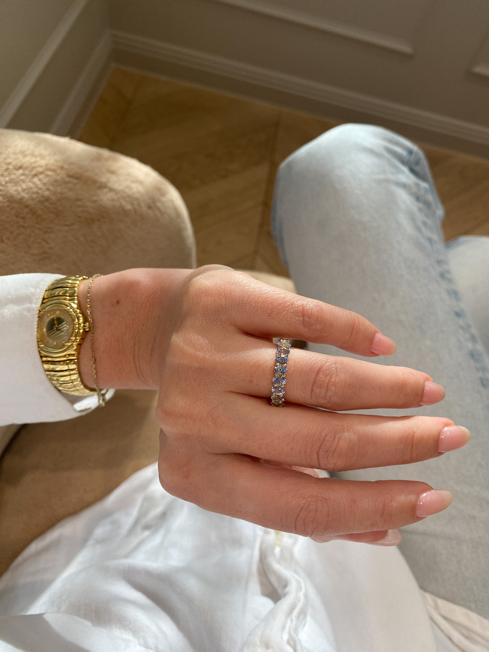 0.10ct Sapphire Cleo Ring