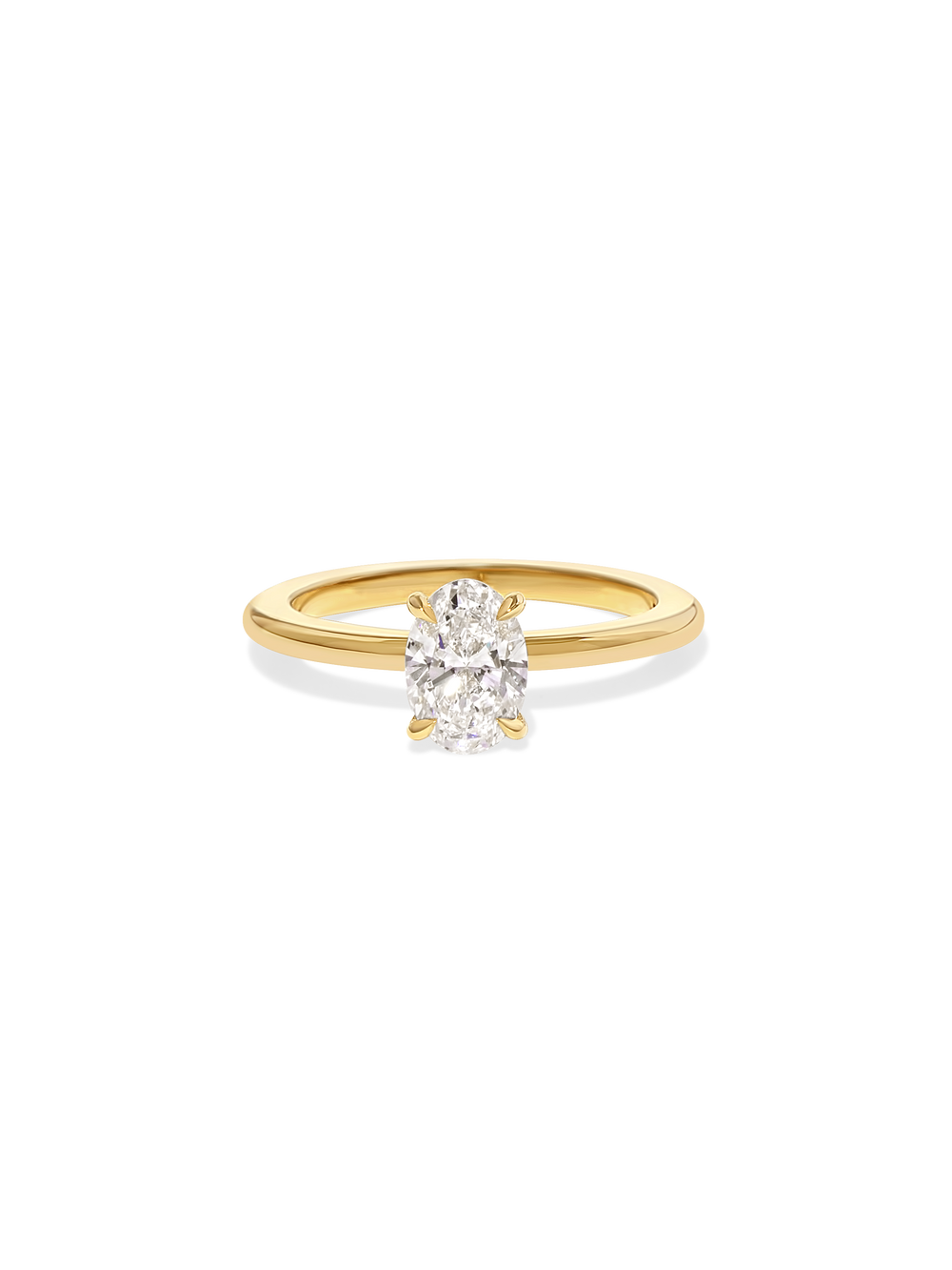 0.82ct Oval Ceremonial Solitaire Ring - View 
