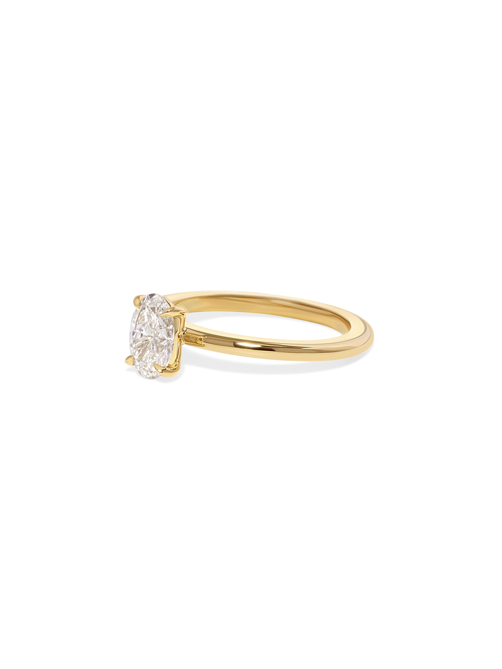 0.82ct Oval Ceremonial Solitaire Ring - View 