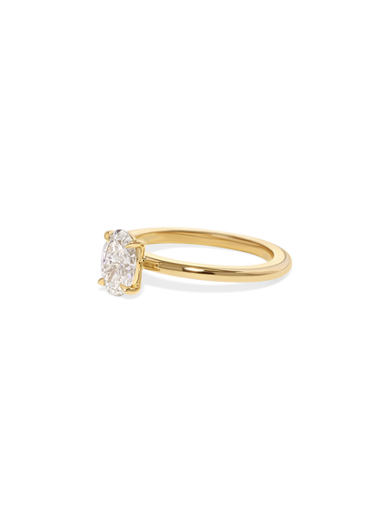 0.82ct Oval Ceremonial Solitaire Ring