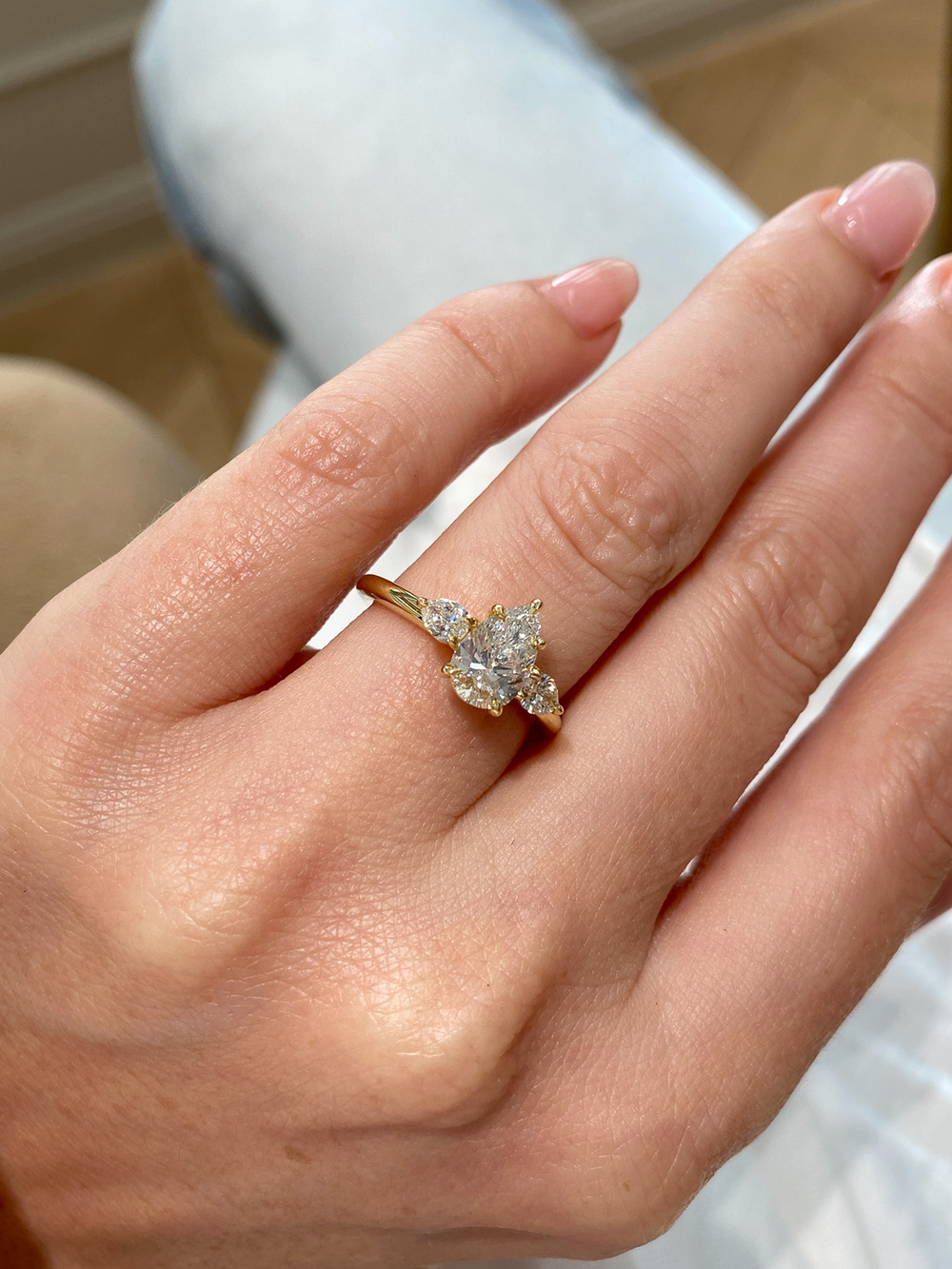 1.01ct Pear Amira Ring - View 
