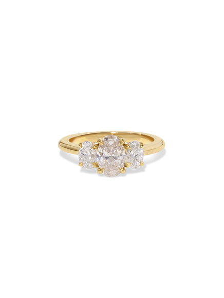 1.02ct Oval Trilogy Ring