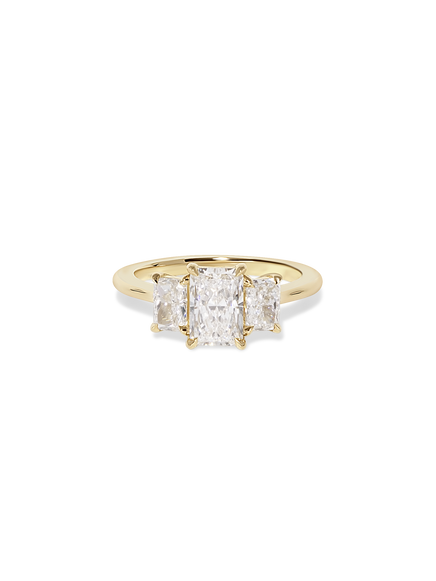 1.11ct Radiant Trilogy Ring