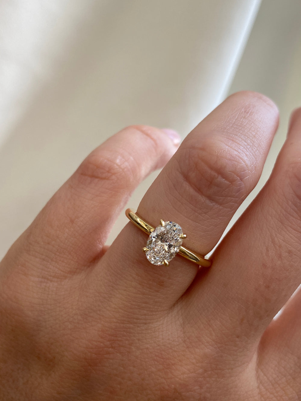 1.20ct Oval Ceremonial Solitaire Ring - View 