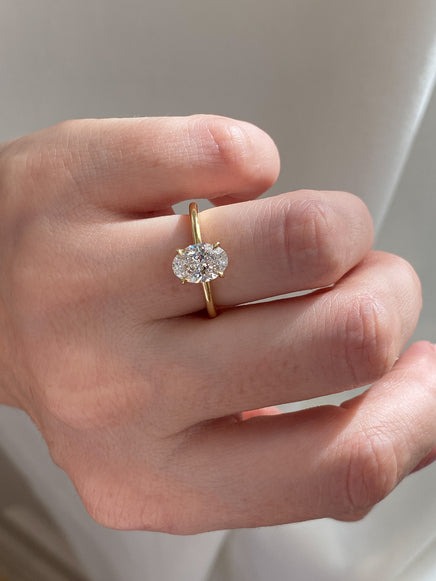 1.28ct Oval Ceremonial Solitaire Ring