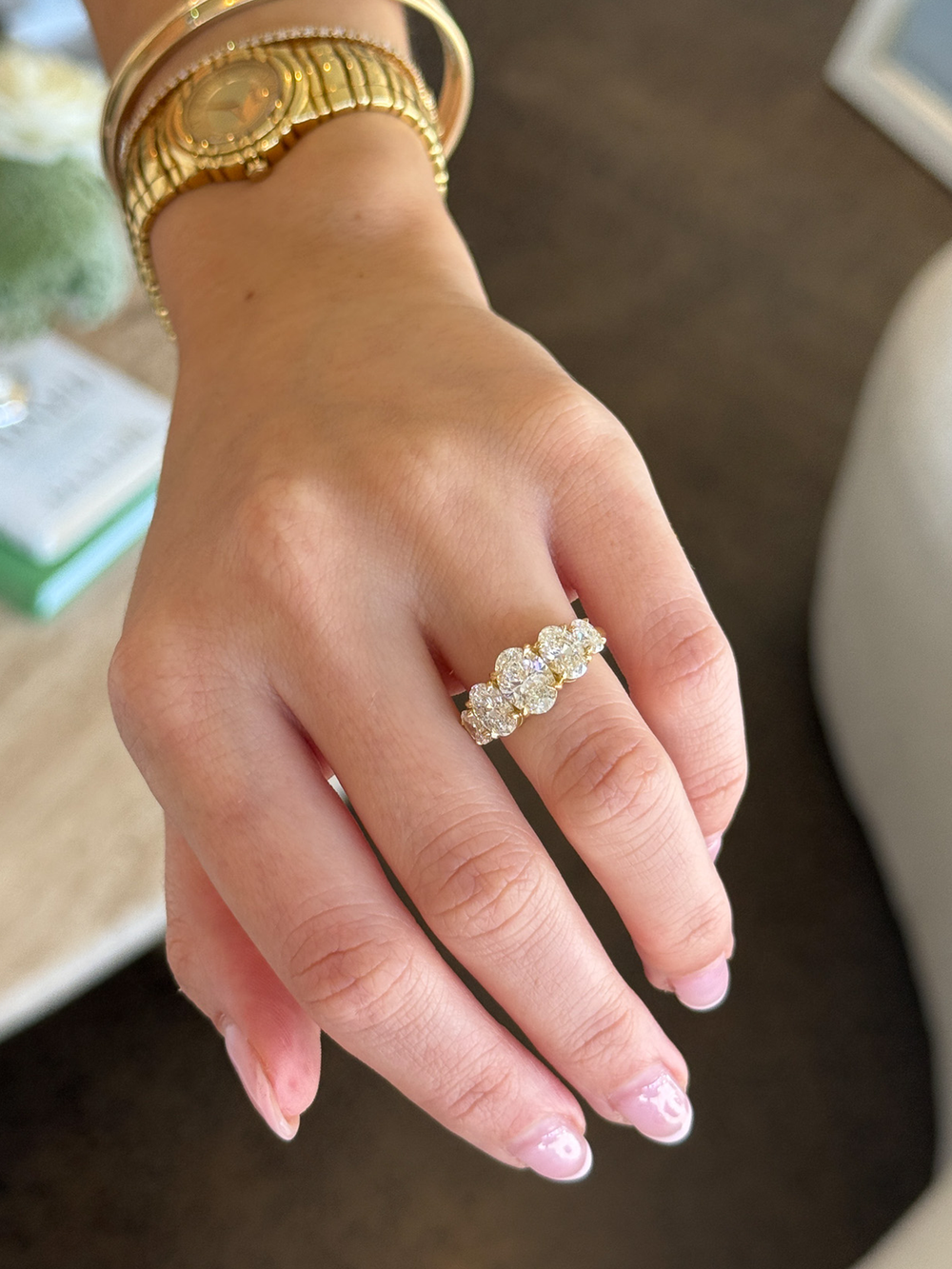 1.36ct Oval Signature Five-Stone Ring - View 