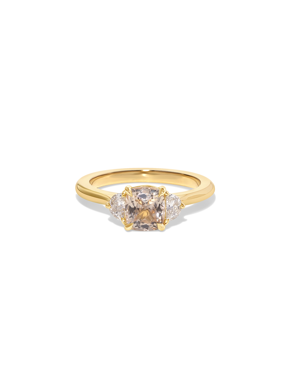 1.46ct Elongated Cushion Sapphire Elara Ring - View 