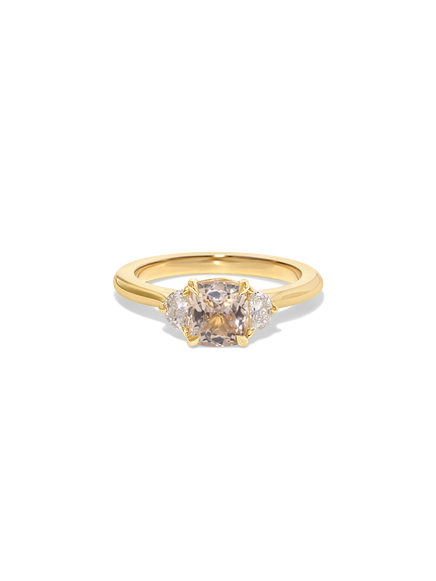 1.46ct Elongated Cushion Sapphire Elara Ring