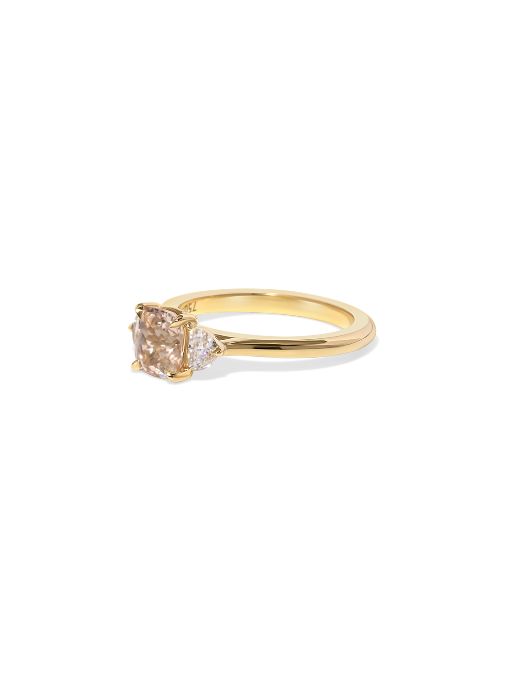 1.46ct Elongated Cushion Sapphire Elara Ring - View 