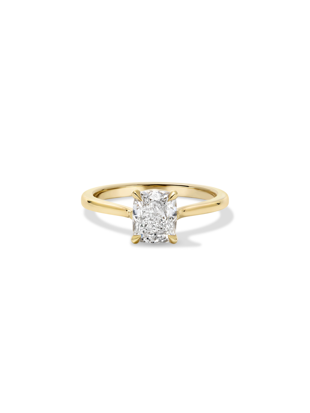 1.50ct Elongated Cushion Classic Solitaire Ring - View 