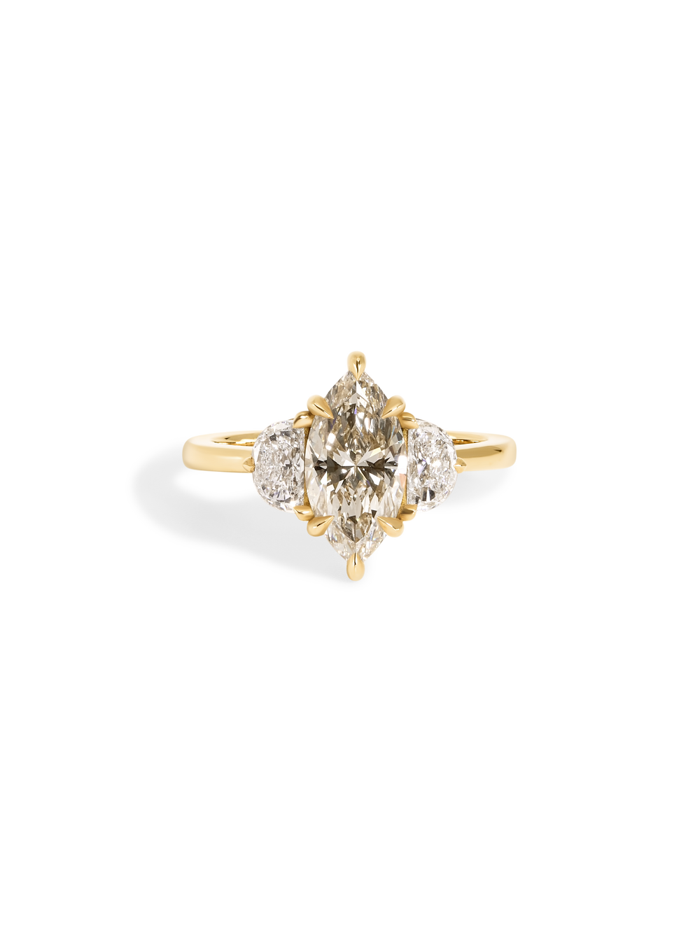 1.50ct Marquise Champagne Elara Ring - View 