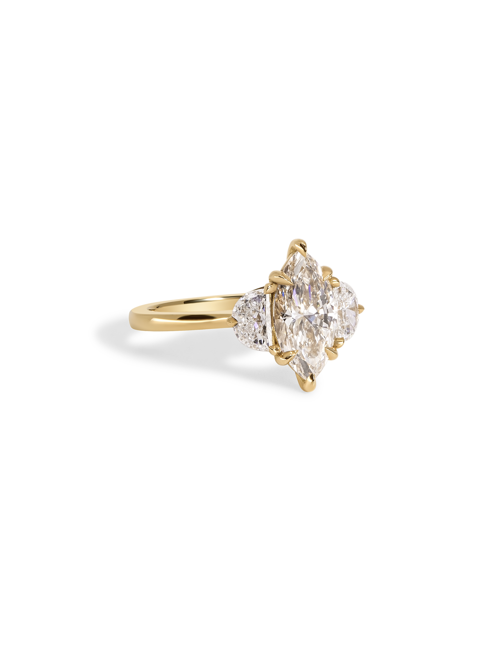 1.50ct Marquise Champagne Elara Ring - View 