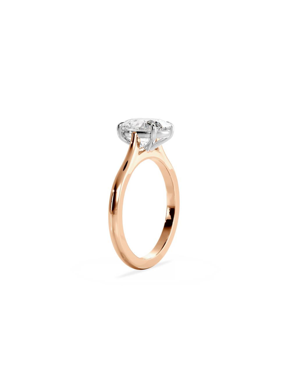 Oval Classic Solitaire Ring - View 