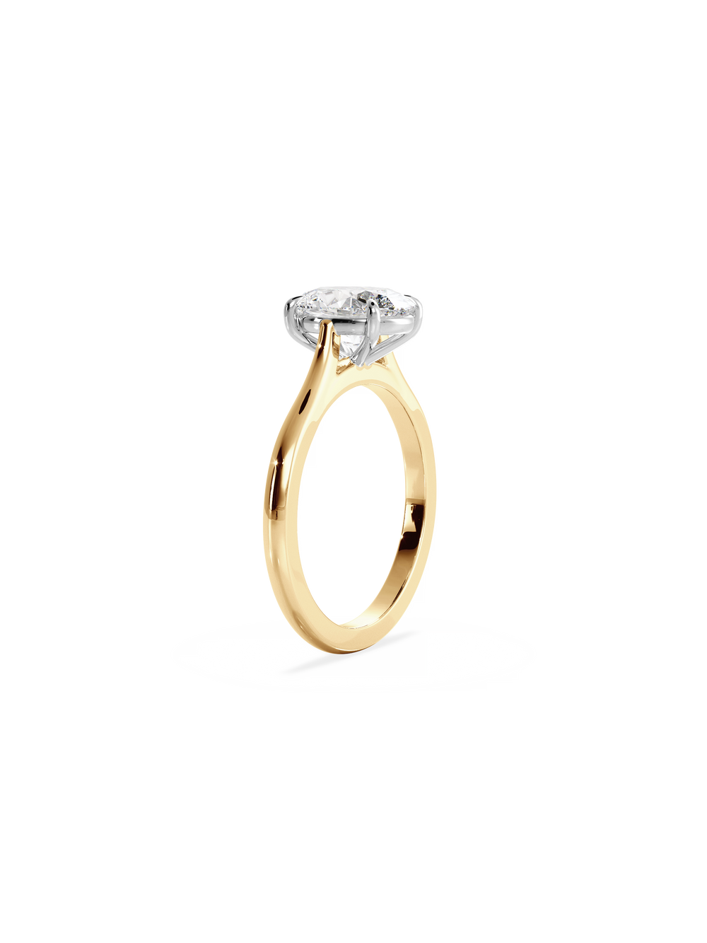 Oval Classic Solitaire Ring - View 
